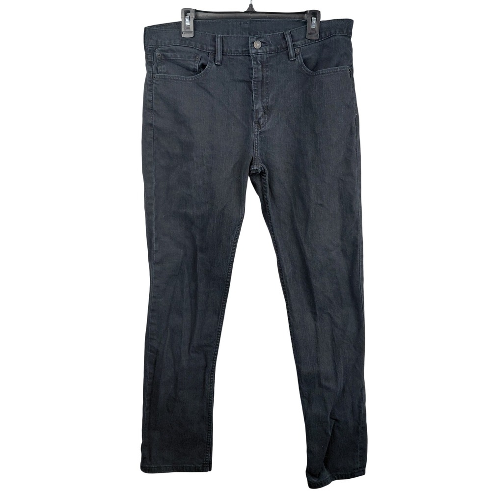 Levis 511 Slim Fit Jeans Mens 36x32 Washed Black Denim 04511-4406